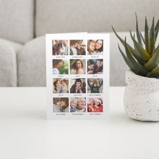 Year Collage Photo Card
