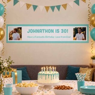 Blue Photo Banner