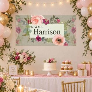 Personalised Mr & Mrs Banner