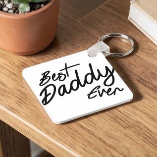 Best Daddy Ever Photo Keyring