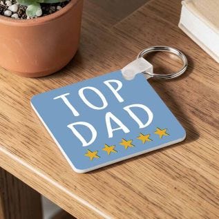 Top Dad Photo Keyring