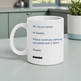 Email Secret Santa Mug