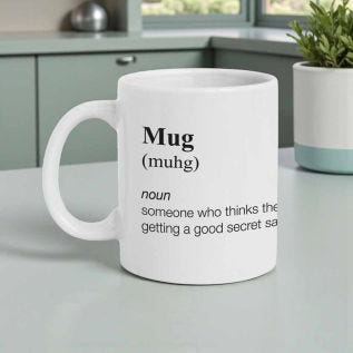 "Muhg" Definition Secret Santa Mug