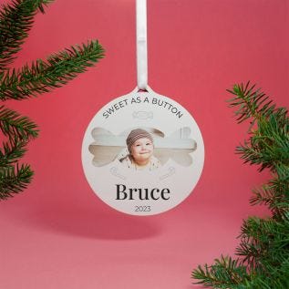 "Sweet As A Button" Hanging Decoration