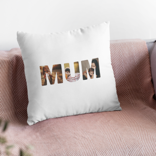 MUM Letters Photo Cushion