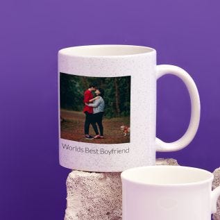 Double-Sided Glitter Photo Mug