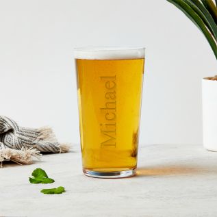 Personalised Pint Glass - Name