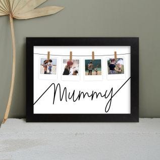 Mummy Hanging Photos Framed Print