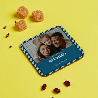 Best Stepdad Photo Coaster