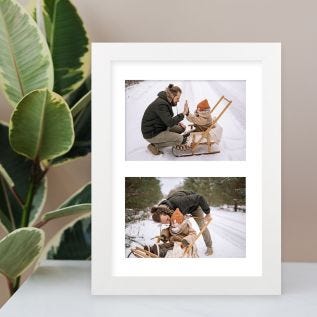 Double Photo Framed Print