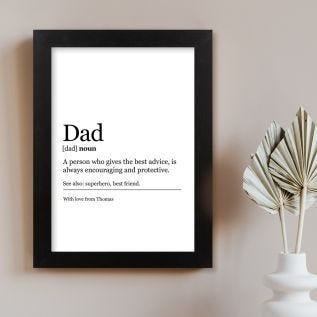 Dad Definition Framed Print