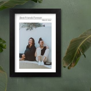 Photo & Line Framed Print