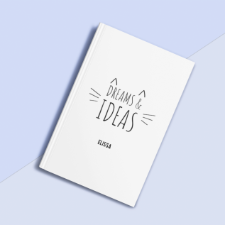 Dreams & Ideas Cat Notebook