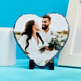 Heart Photo Slate
