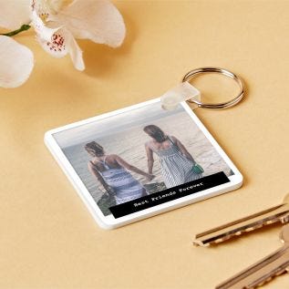 Photo & Text Box Keyring
