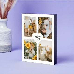 4 Photos & Heart Photo Block