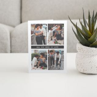 4 Photos & Text Card