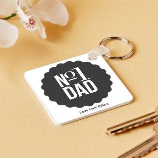 Number 1 Dad Keyring