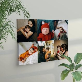 6 Image Collage Canvas Print