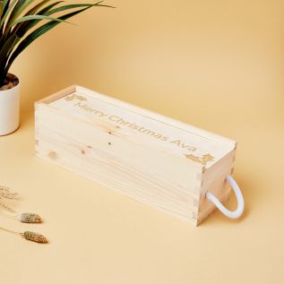 Holly Christmas Wine Box