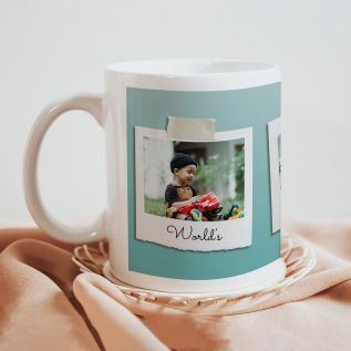  Retro Print Collage Photo Mug