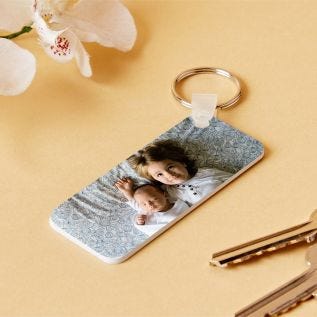 Rectangle Photo Keyring