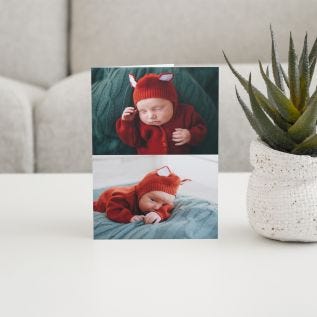 2 Photos Collage Card