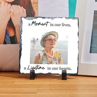Square Memorial Photo Slate