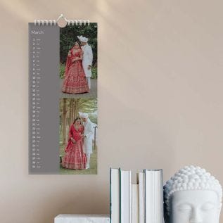 Slim Colour Collage Photo Calendar (Panoramic Layout)