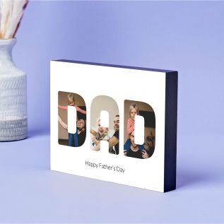 Dad Letters Photo Block