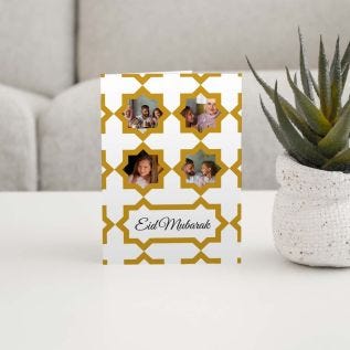 Eid Star Pattern Card A5