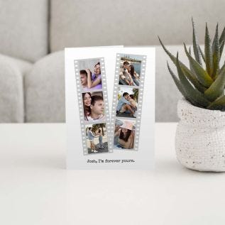 Retro Film Strip Photo Card