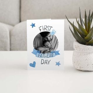 First Father’s Day Photo Card
