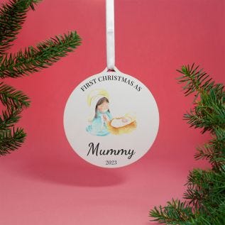 "First Christmas as Mummy" Hanging Decoration
