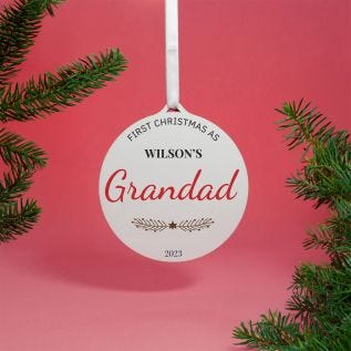 "First Christmas As..." Hanging Decoration