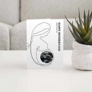 Baby Bump Photo Card
