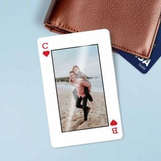 Playing Card Metal Wallet Card