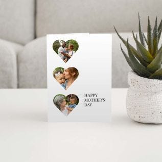 Love Heart Photo Collage Card
