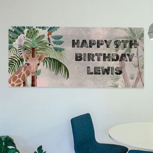 Personalised Jungle Banner