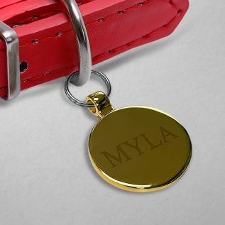 Round Personalised Pet Tag