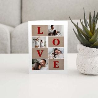 Love Photo Collage Card