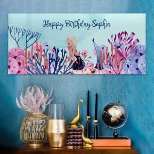 Personalised Mermaid Banner