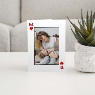 Heart Playing Card Mother's Day Card