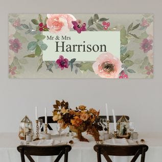 Personalised Mr & Mrs Banner