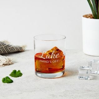 Personalised Whiskey Glass - Message