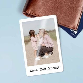 Mum Metal Photo Wallet Card