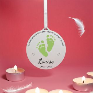 "A Short Time In Our Arms" Memorial Hanging Decoration