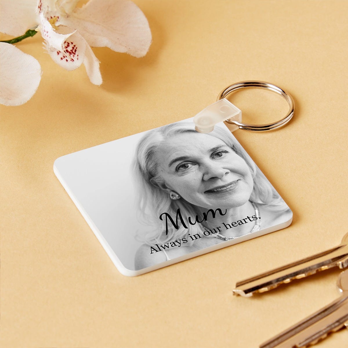 Memory Photo Keyring